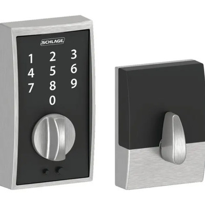 Schlage Century Style Touch Electronic Deadbolt Satin Chrome (BE375 CEN 626)