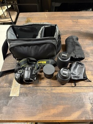Nikon D3100 DSLR Camera Bundle w/ DX Lenses, Bag, Battery & MH-24 Charger