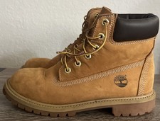 Timberland  12909 Junior  s 6" Premium Waterproof Boots Wheat Nubuck - Size 6M