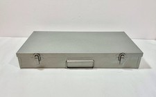 Vintage 35mm Slide Storage Box Metal Case 150 Slide Capacity w/Metal Tabs