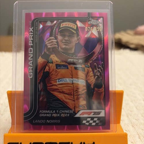 2025 Topps Chrome Formula 1 F1 Pink Wave Refractor Lando Norris 131 - # /250 - Bild 1 von 2