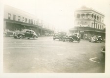 1940s WWII soldier's Honolulu Hawaii Photo South Beretania St & Fort St scene