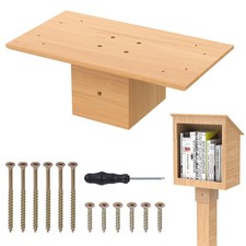 Outdoor Little Library Mount, Stable Outdoor Library Box, Screw Mounted Stand...