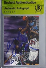 BAS 1999-00 Skybox Premium Glenn Robinson #31 Authentic Auto 3c7