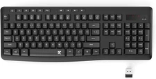 Redragon BK-7367 2.4G Wireless Keyboard, Membrane Computer Keyboard Black 