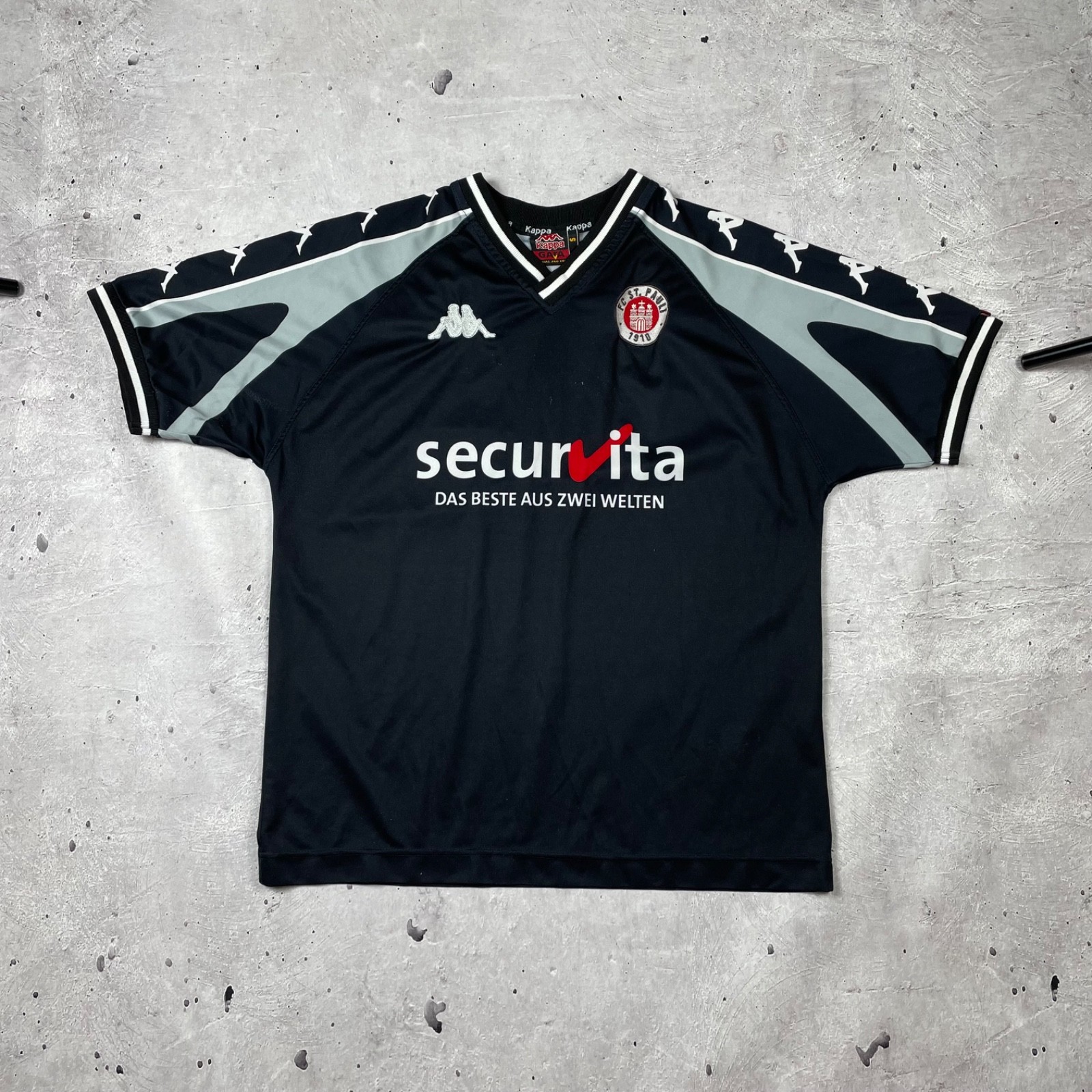 RETRO VINTAGE KAPPA JERSEY SHIRT TRIKOT FC ST PAULI GERMANY DEUTSCHLAND SIZE S