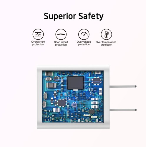 For Google Pixel 7A GWKK3 PD + 2.4A USB 20W Home Wall Charger Adapter - Bild 5 von 5