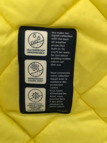 Lands End Blue Colour Block Hooded Jacket, XS - Picture 11 of 12