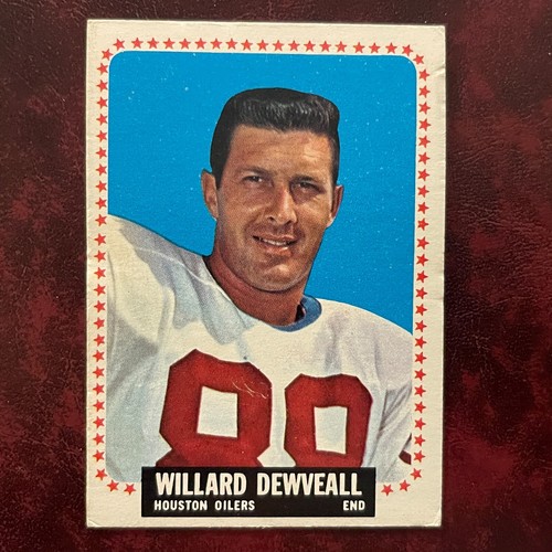 1964 Topps AFL Set WILLARD DEWVEALL ROOKIE rare SP #72 OILERS XMINT *HIGH GRADE*