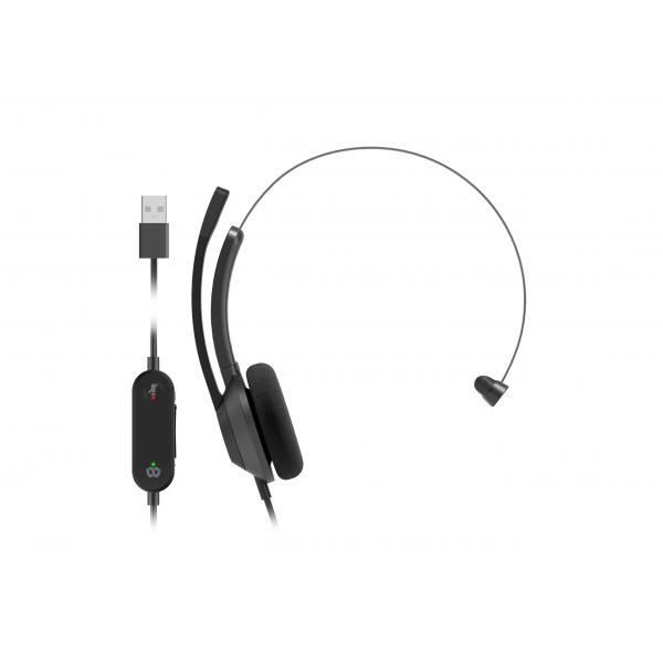 Cisco Headset 321 Wired Single ON-Ear Carbon Black UsB-A Auricolare Cablato A Pa