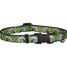 Yellow Dog XS Collar Lucky Dog Puppy Cat Irish Shamrock Celtic Knot St Patrick
