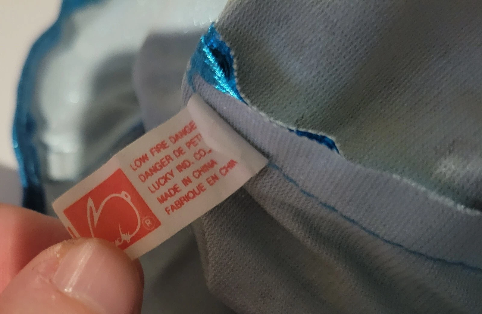 VETEMENTS Abito da ballo vintage Lucky Ind Co. Barbie clone blu accenti argento