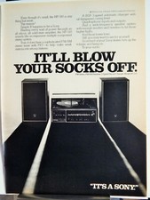 SONY HP-310 STEREO COMPACT SYSTEM BSR CHANGER, QUAD OUTPUTS VTG 1974 AD,