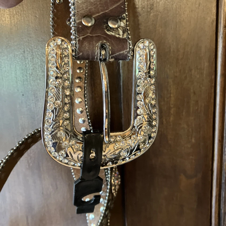 Blazin Roxx Women's Rhinestone Western Cowgirl BELT Camo  Size XL N35120222 - Image 2 of 4