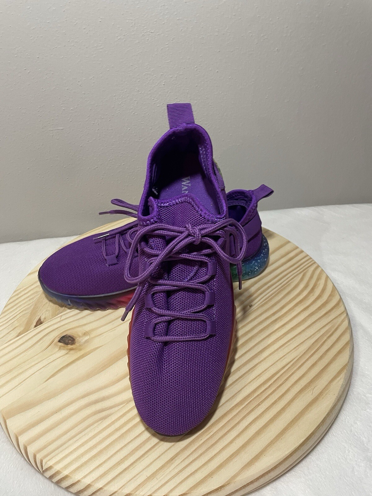 SAOLA Scarpe da tennis Wanted Affinity viola suola arcobaleno taglia 8