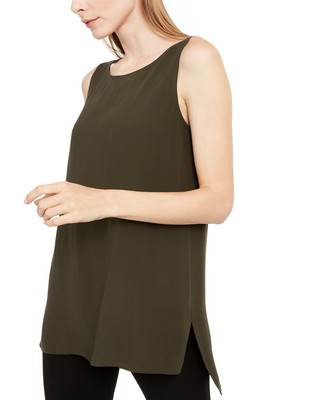 eileen fisher silk tulip sleeve top