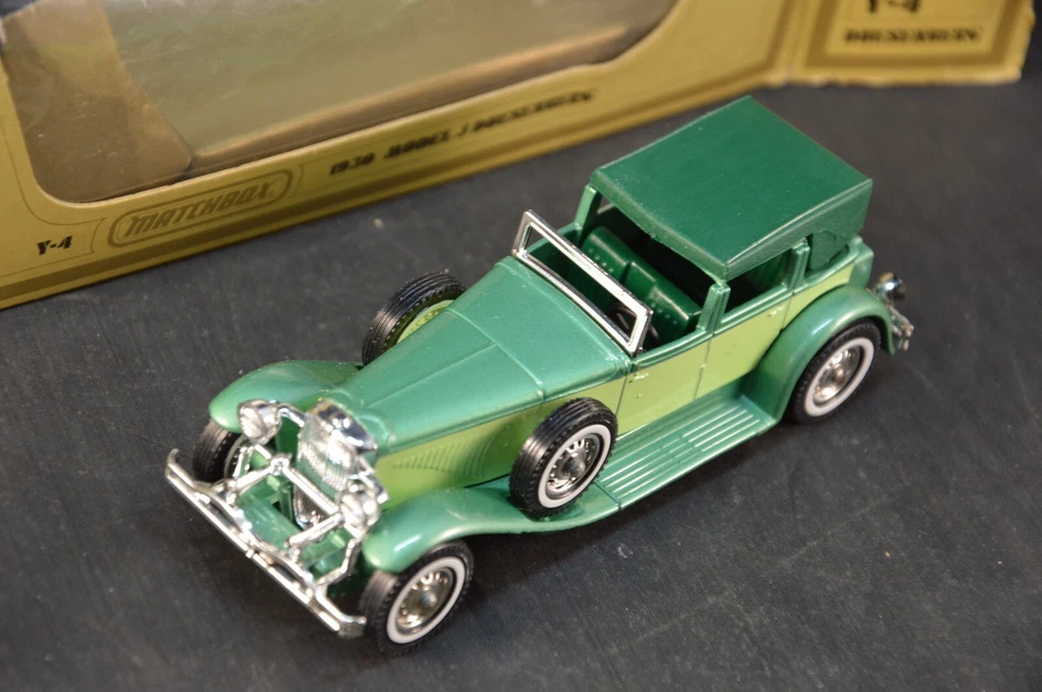 MATCHBOX MODELS OF YESTERYEAR 1930 MODEL J DUESENBERG Y-4 VERDE 1/43 DIE CAST - Immagine 2 di 4