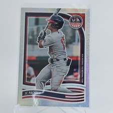 JC PACHECO—2024 Panini USA Stars & Stripes #5—Rainbow Sparkle Border