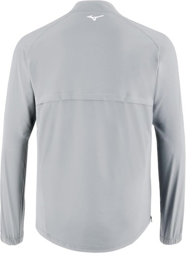 Mizuno Boys' Youth Gametime Long Sleeve Hitting Jacket Medium, Grey - Picture 2 of 2