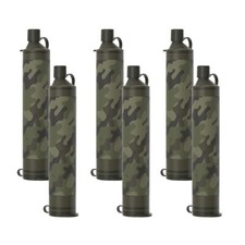 6x Water Filter Straw Portable 5000L Personal Filter F Camping,Travel,Survival