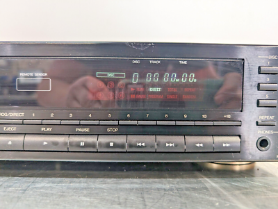 Denon DCM-444 CD Player/Changer w/ Single Disc Cassette & Original