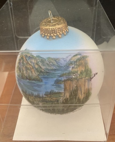 6 Christmas Krebs hand painted scenic Western United States ornaments Souvenir - Picture 5 of 24