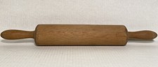 Wooden Rolling Pin One Solid Piece Farmhouse Folk Art Country Decor Baking