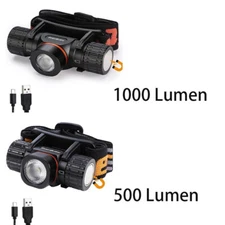EverBrite Rechargeable Headlamp 500Lumen/1000Lumen LED Headlights Lighting Modes