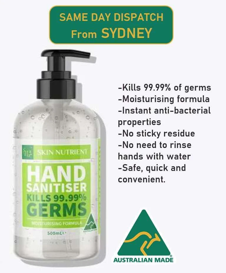 Skin nutrient hand sanitiser deals