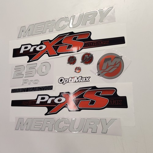 Mercury 250 Pro XS Optimax Decal Set 3D Raised (2012–2017) Replacement Sticker - Picture 3 of 9