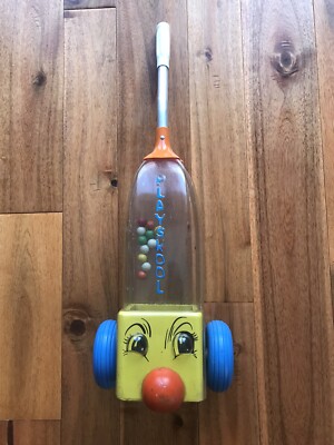 1960's Playskool Vacuum Sweeper Popper Kids Toy Vintage Original