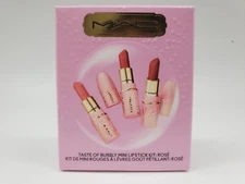 M.A.C. MAC Cosmetics Holiday Taste Of Bubbly Mini Trio Lipstick Rose