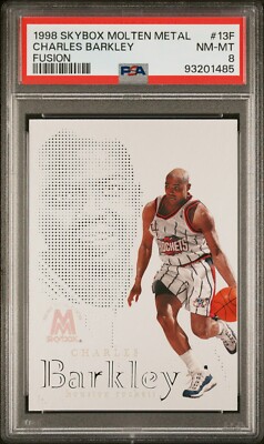 1998 Skybox Molten Metal Fusion #13F Charles Barkley SP Insert PSA 8