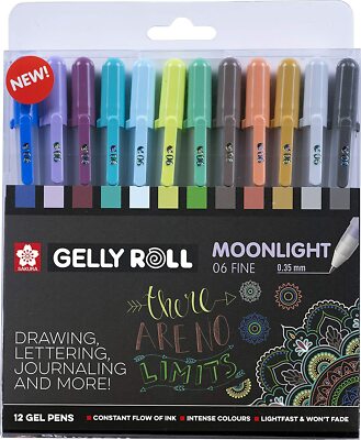 Sakura - Gelly Roll - Moonlight - Cosmos Set of 12 in Handy Wallet