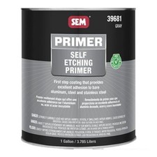 Sem 39681 Gray Self Etching Low Voc Auto Body Primer 1 Gallon Sem 39681 Gray Self Etching Low Voc Auto Body Primer 1 Gallon