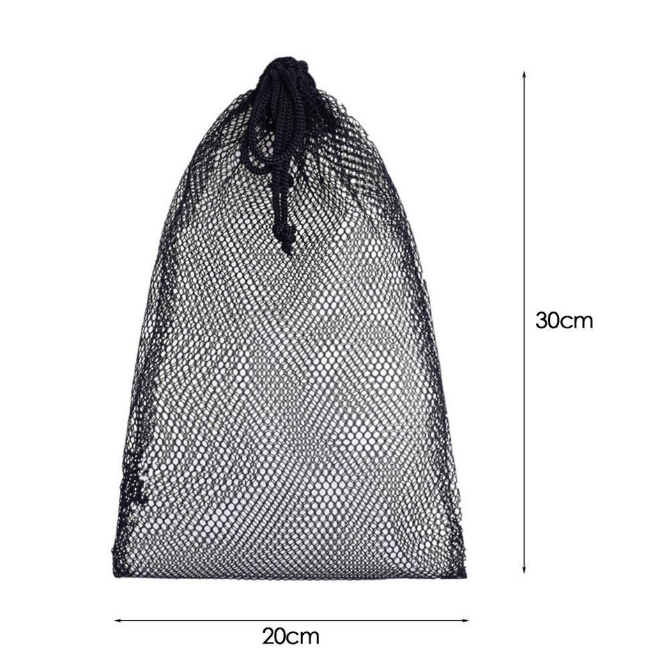 Mesh Drawstring Bag Durable Camping Bag Hot Travel Separator Laundry eBay