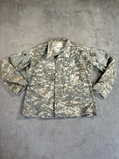 Army Camo Coat Shacket Mens Small Short Zip Up Tactical Desert Buzz Off Combat
