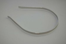 50 pcs - Metal headband 1/4 inch wide -silver
