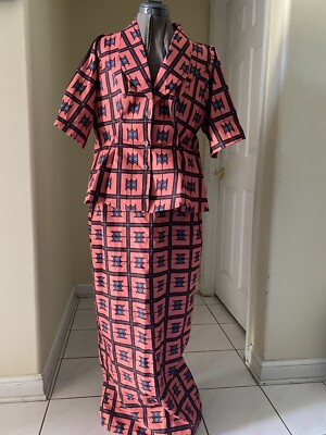 NIGERIAN AFRICAN WAX ANKARA BLOUSE & SKIRT ( CULTURAL& ETHNIC CLOTHING AFRICA )