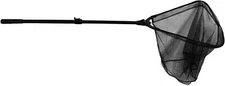 Frabill Folding Sturdy LightWeight Fishing Net, Black/Transparent