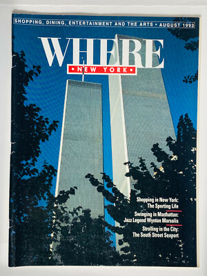 WHERE NEW YORK MAGAZINE AUGUST 1993 WORLD TRADE CENTER TWIN TOWERS