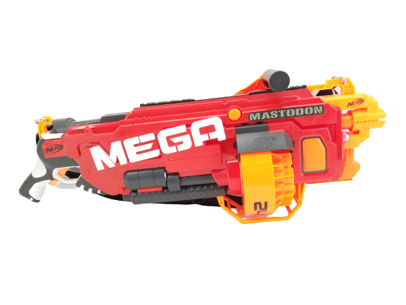 NERF N-strike Dart Gun Mega Mastodon - Tested Working 632642126093