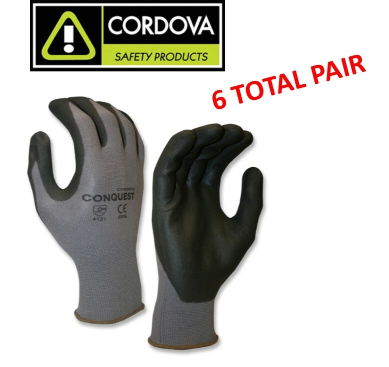 Ultimate Maxi Micro Espuma Guantes Flexibles Recubiertos de Nitrilo, Córdoba #6905, 6 Pares