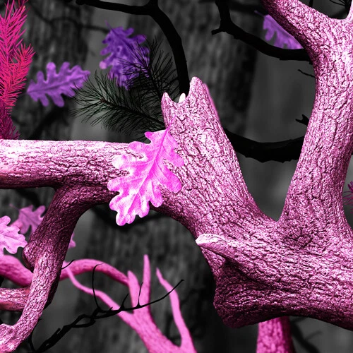 Grim Reaper Cornhole Wraps Pink Camo Decals Buck Skull Pink Camouflage 2-pack - Image 2 of 4