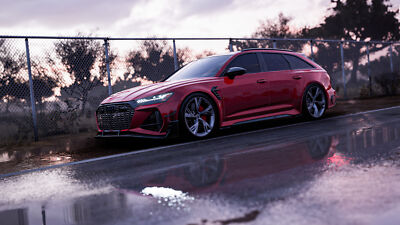 Anime Forza Forza Horizon 5 Audi Audi RS6 Station  Gaming Mat Desk 7232