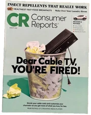 Consumer Reports August 2018 DEAR CABLE TV YOU'RE FIRED! FAST Free US Ship