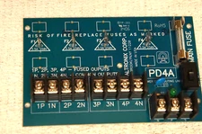 ALTRONIX PD4A Access Power Distribution Sub-Assembly 4-Fuse Panel PCB