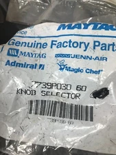 OEM Jenn Air Oven knob original part#7739P030-60 #h7f