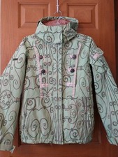 686 Mannual Snowboard Jacket XS Womens Zip Gr...