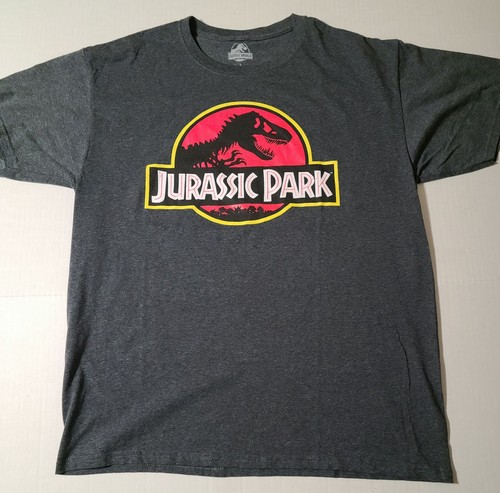 Jurassic Park Red Movie Logo T-Shirt 